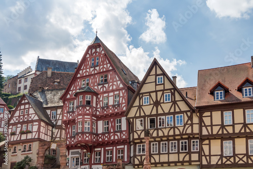 Fachwerkarchitektur in der Altstadt von Miltenberg in Unterfranken  Bayern
