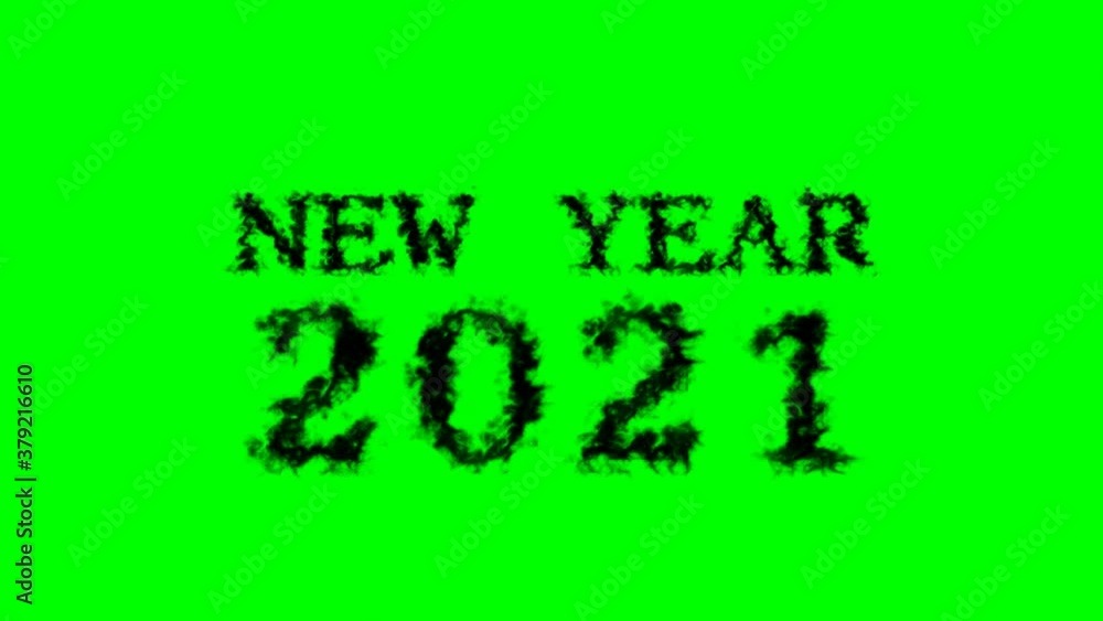 New Year 2021 smoke text effect green isolated background. animated text effect with high visual impact. letter and text effect. New Year 2021 smoke text effect green isolated background. animated text effect with high visual impact. letter and text effect.
