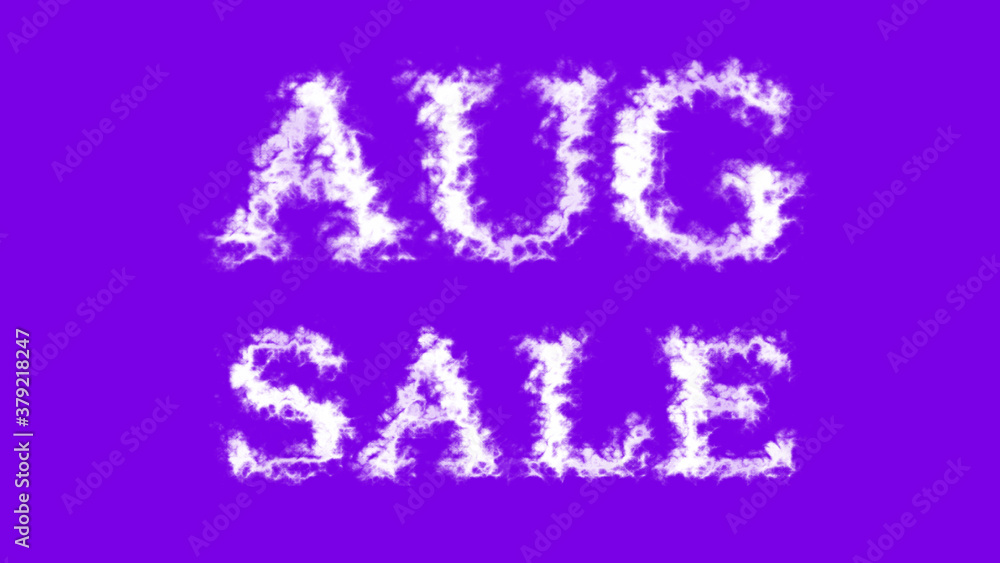 Aug Sale cloud text effect violet isolated background. animated text effect with high visual impact. letter and text effect. Aug Sale cloud text effect violet isolated background. animated text effect with high visual impact. letter and text effect.
