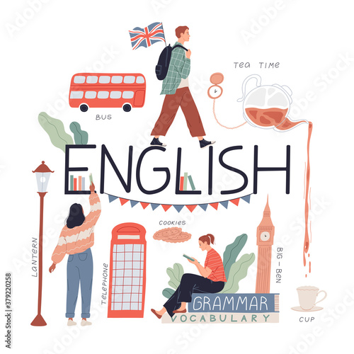 Studying English language and culture, travel to England