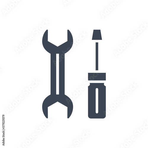 Services Related Vector Glyph Icon. Isolated on White Background. Vector Illustration.