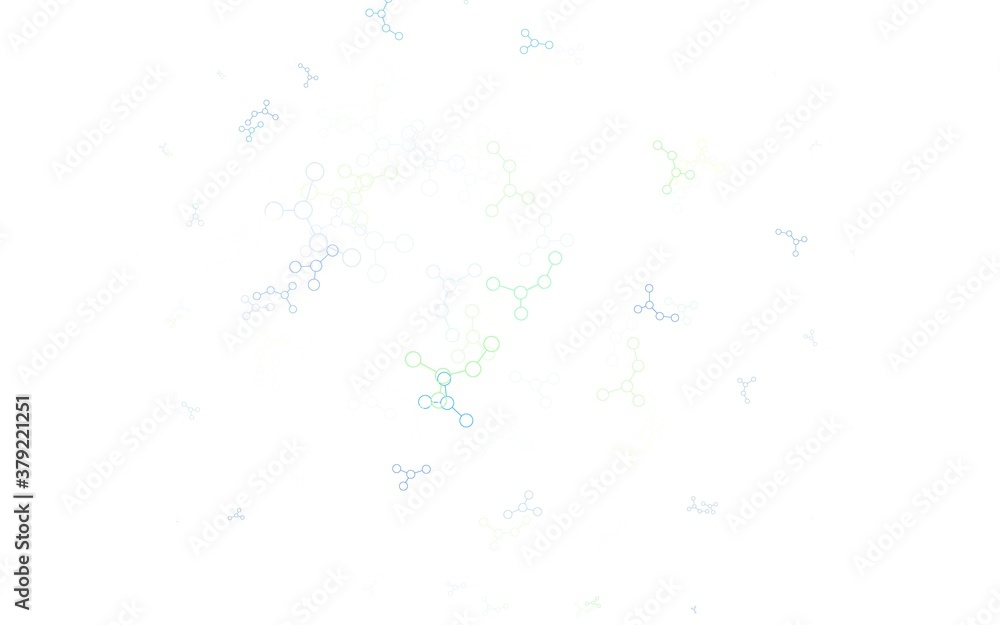 Light Green, Yellow vector texture with artificial intelligence concept.