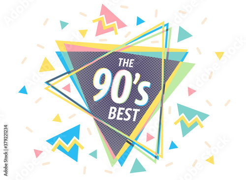 Vintage vector poster with pyramids
