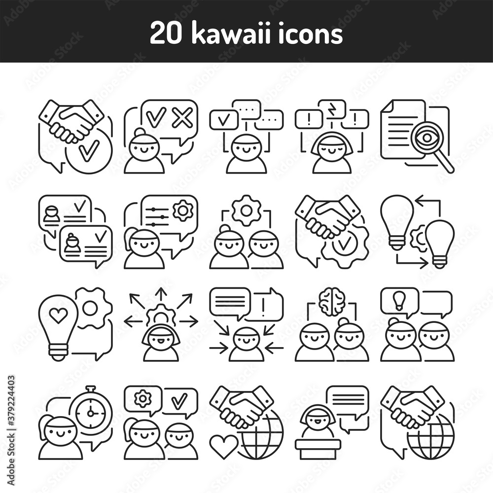 Soft skills black line icons set. Pictogram for web, mobile app, promo. UI UX design element Soft skills black line icons set. Pictogram for web, mobile app, promo. UI UX design element