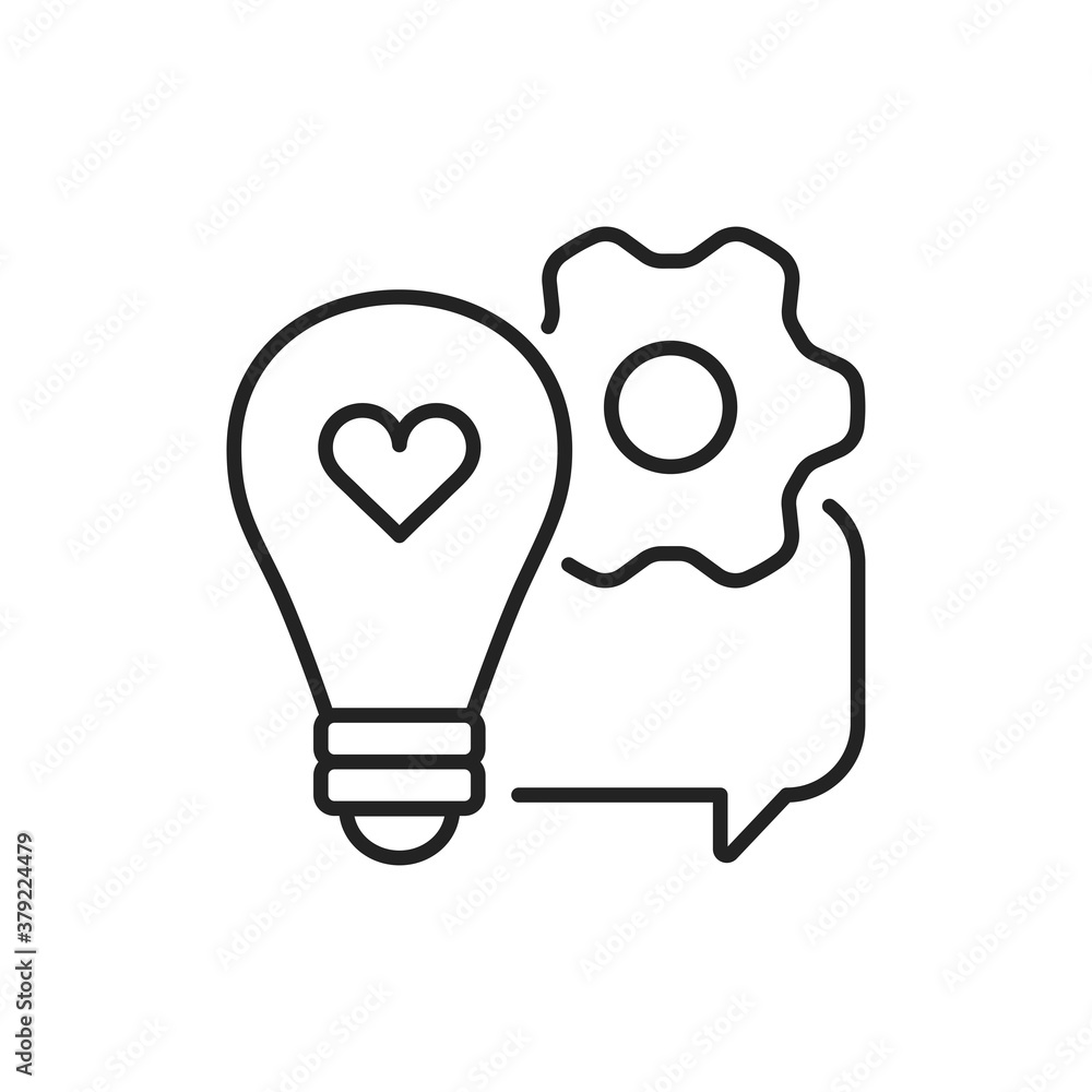 Creativity black line icon. Soft skills. Pictogram for web, mobile app, promo. UI UX design element. Creativity black line icon. Soft skills. Pictogram for web, mobile app, promo. UI UX design element.
