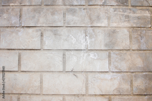 gray masonry walls made of bricks and cement