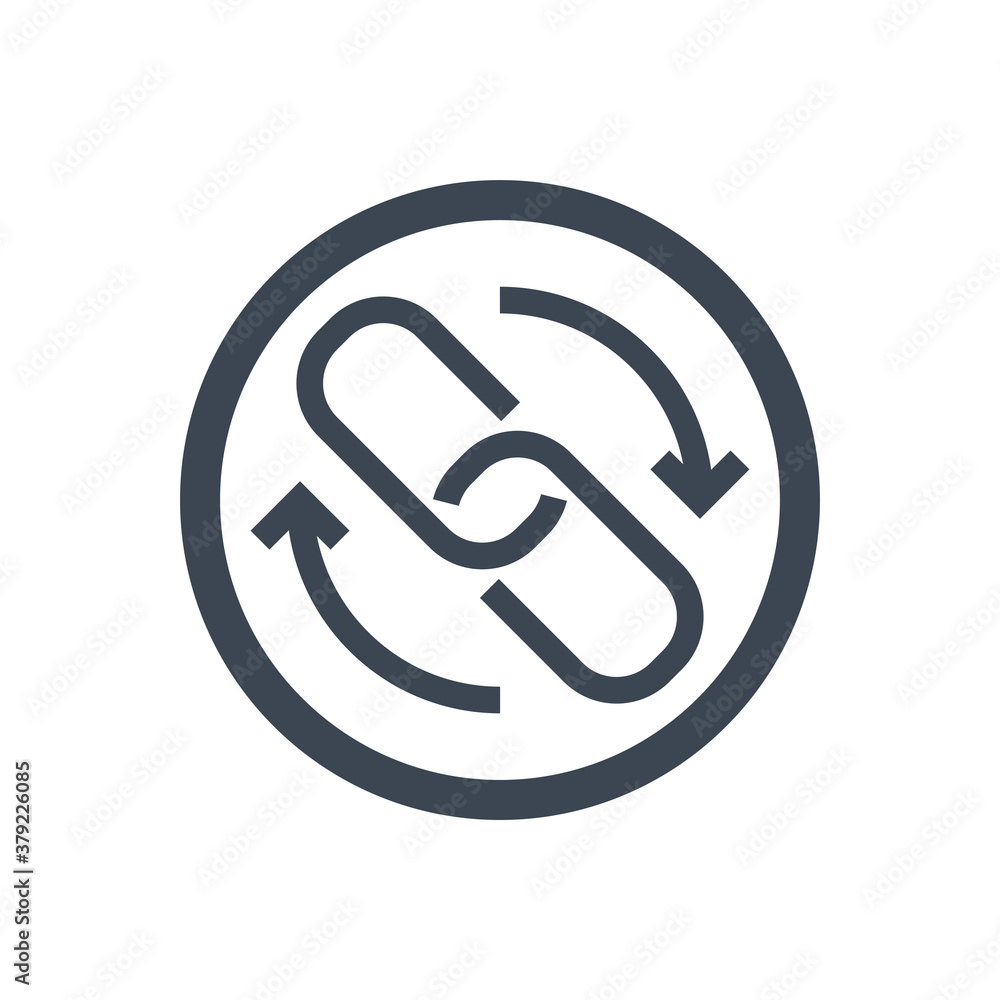 Backlinks Related Vector Glyph Icon. Isolated on White Background. Vector Illustration. Backlinks Related Vector Glyph Icon. Isolated on White Background. Vector Illustration.