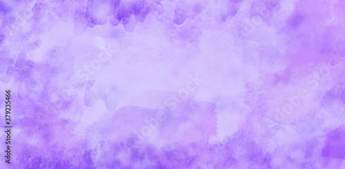  Purple watercolor texture with space for text. Painted background