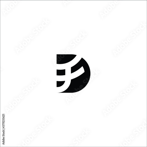 Free Download fd or df initial logo is a little explanation of the concept of the logo: a unique letter with clean, clear, thick, and elegant lines - GFXLoad