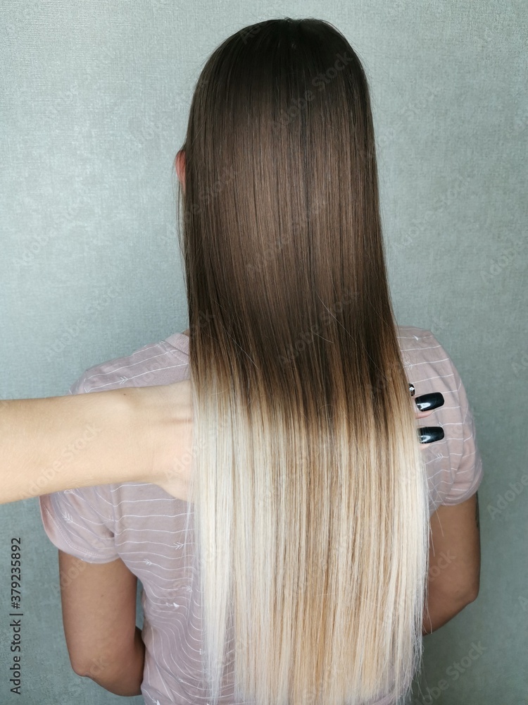 Fototapeta premium woman with long hair