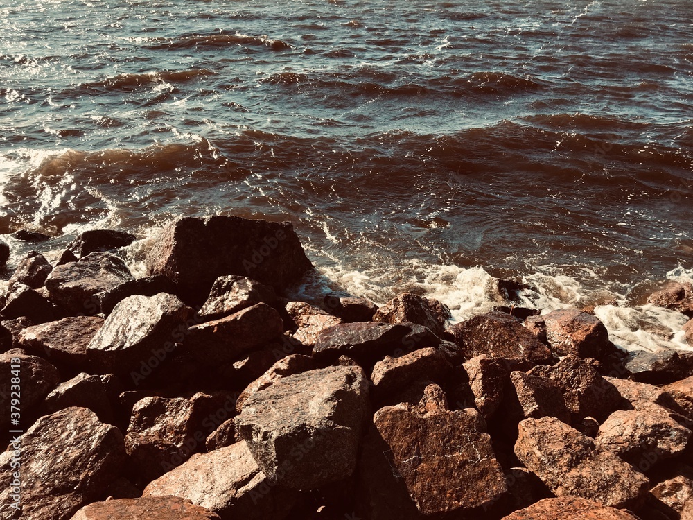 rocks in the sea