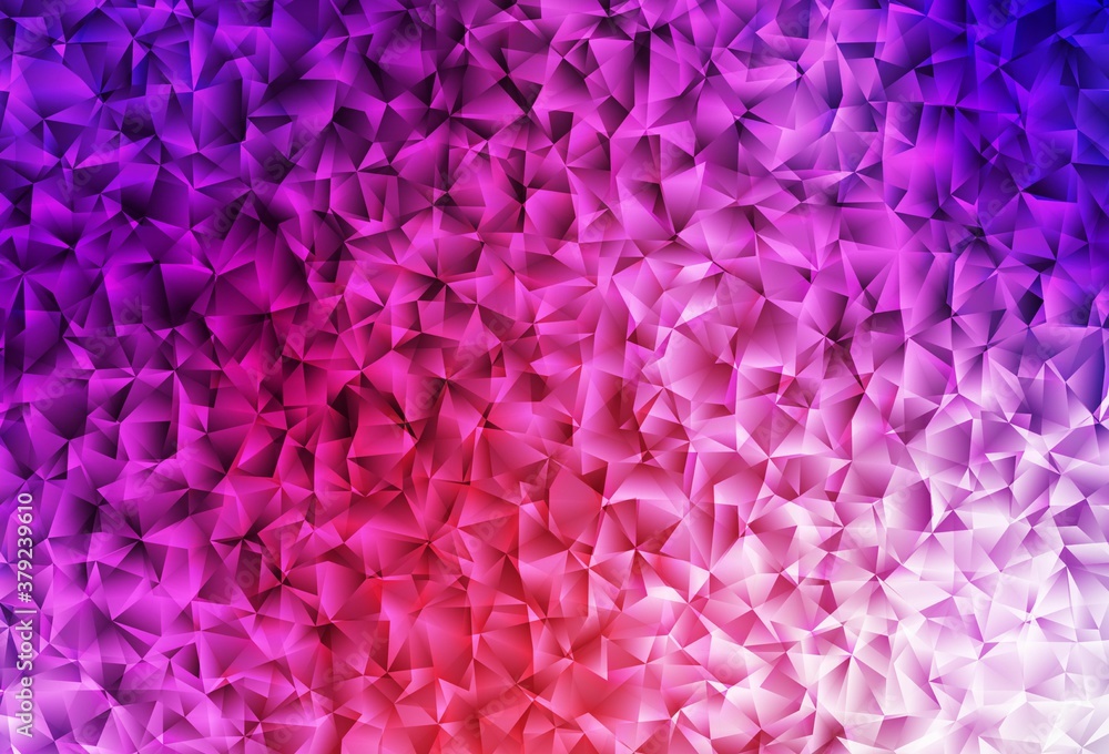 Light Pink, Red vector gradient triangles pattern. Light Pink, Red vector gradient triangles pattern.