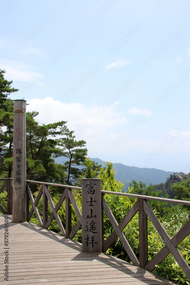 昇仙峡の浮富士広場