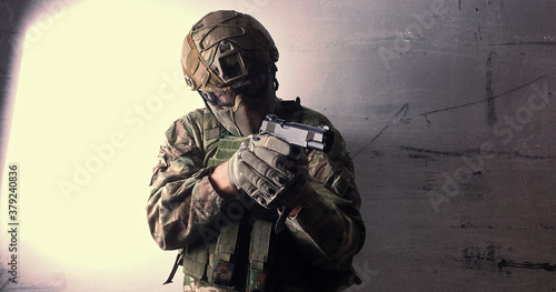 airsoft player