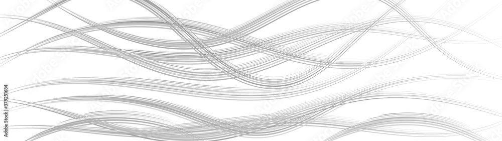 Abstract background of wavy intertwining lines, gray on white Abstract background of wavy intertwining lines, gray on white