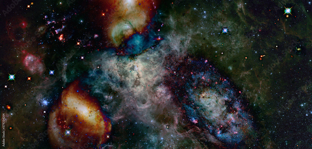 Spiral nebula and light ray in deep space. Elements of this image furnished by NASA Spiral nebula and light ray in deep space. Elements of this image furnished by NASA