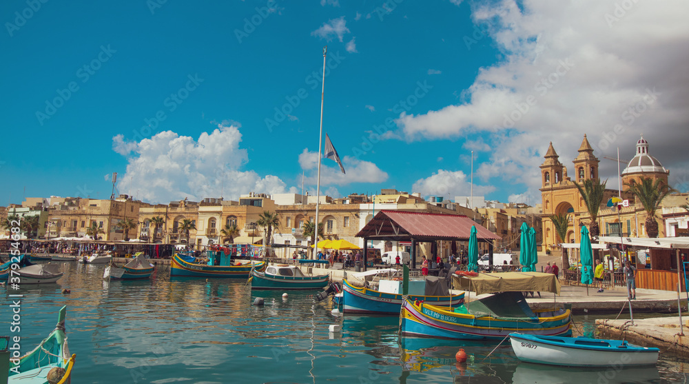 Village of Marsaxlokk in Malta 
