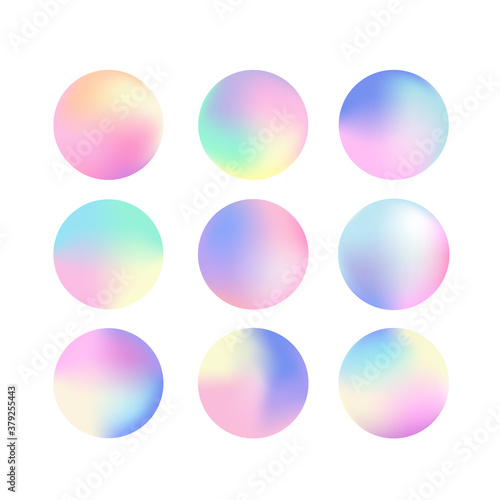 holographic abstract swatches