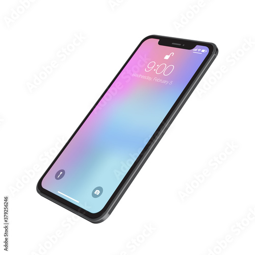 iphone x vector illustation