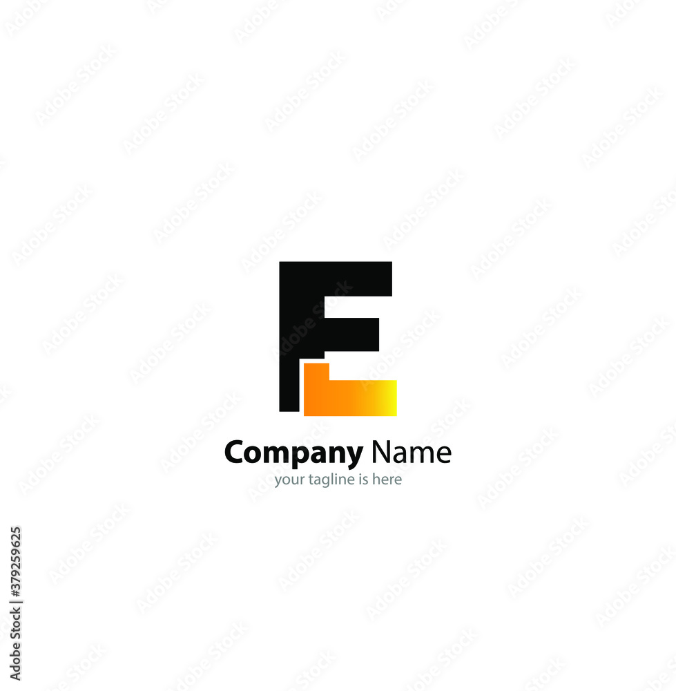 the simple modern logo of letter e with white background the simple modern logo of letter e with white background