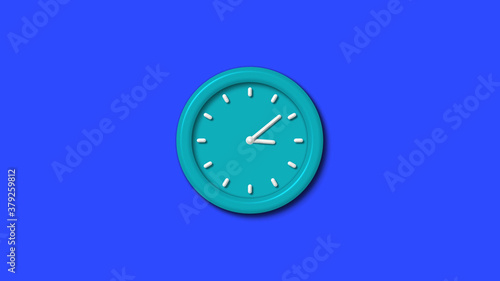 Wallpaper Mural Amazing 12 hours 3d wall clock on blue background,wall clock Torontodigital.ca
