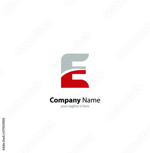 Free Download the simple modern logo of letter e with white background - GFXLoad