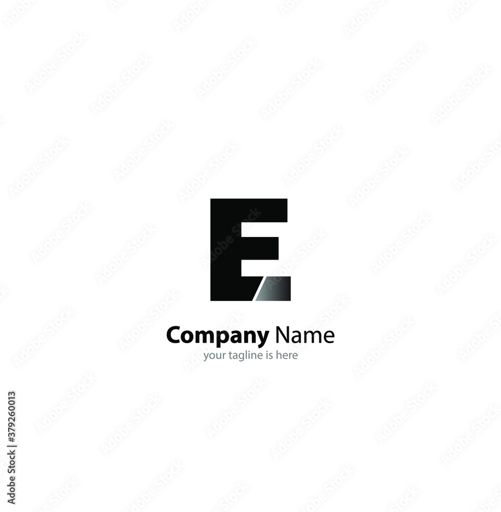 the simple modern logo of letter e with white background the simple modern logo of letter e with white background