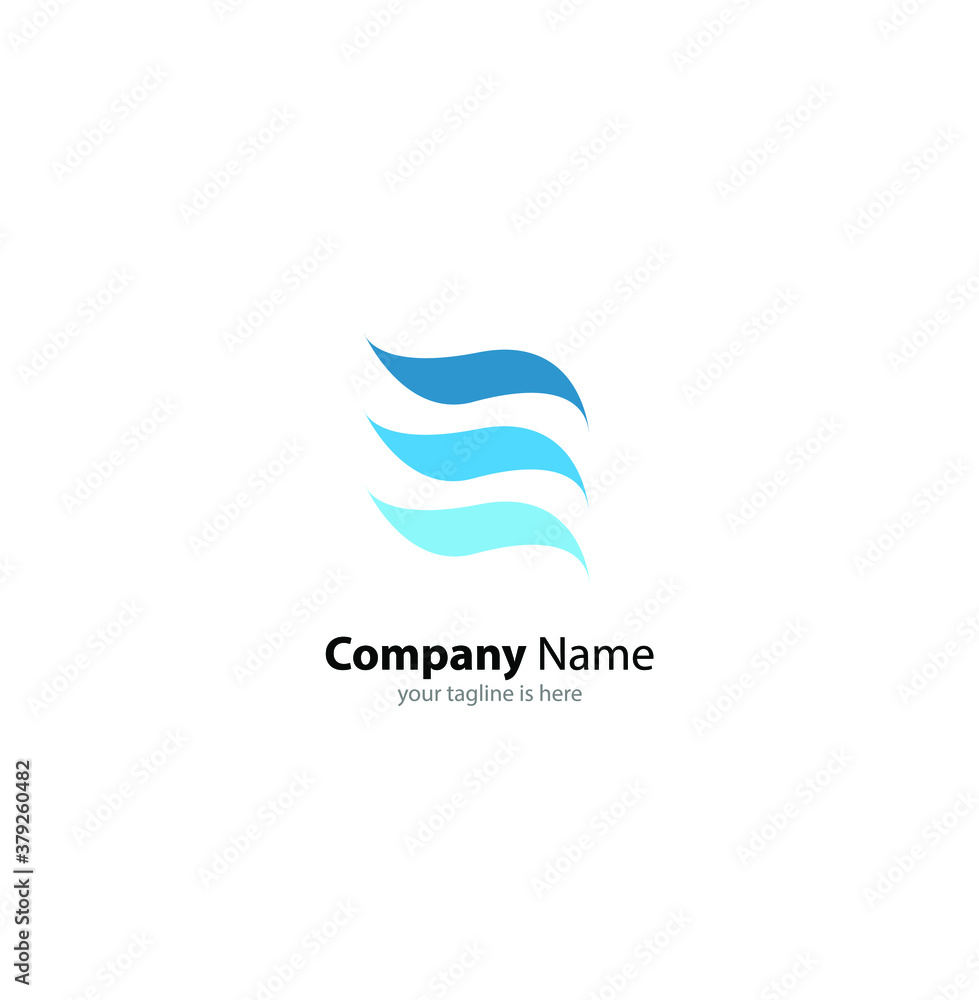 Fototapeta premium the simple modern logo of letter e with white background
