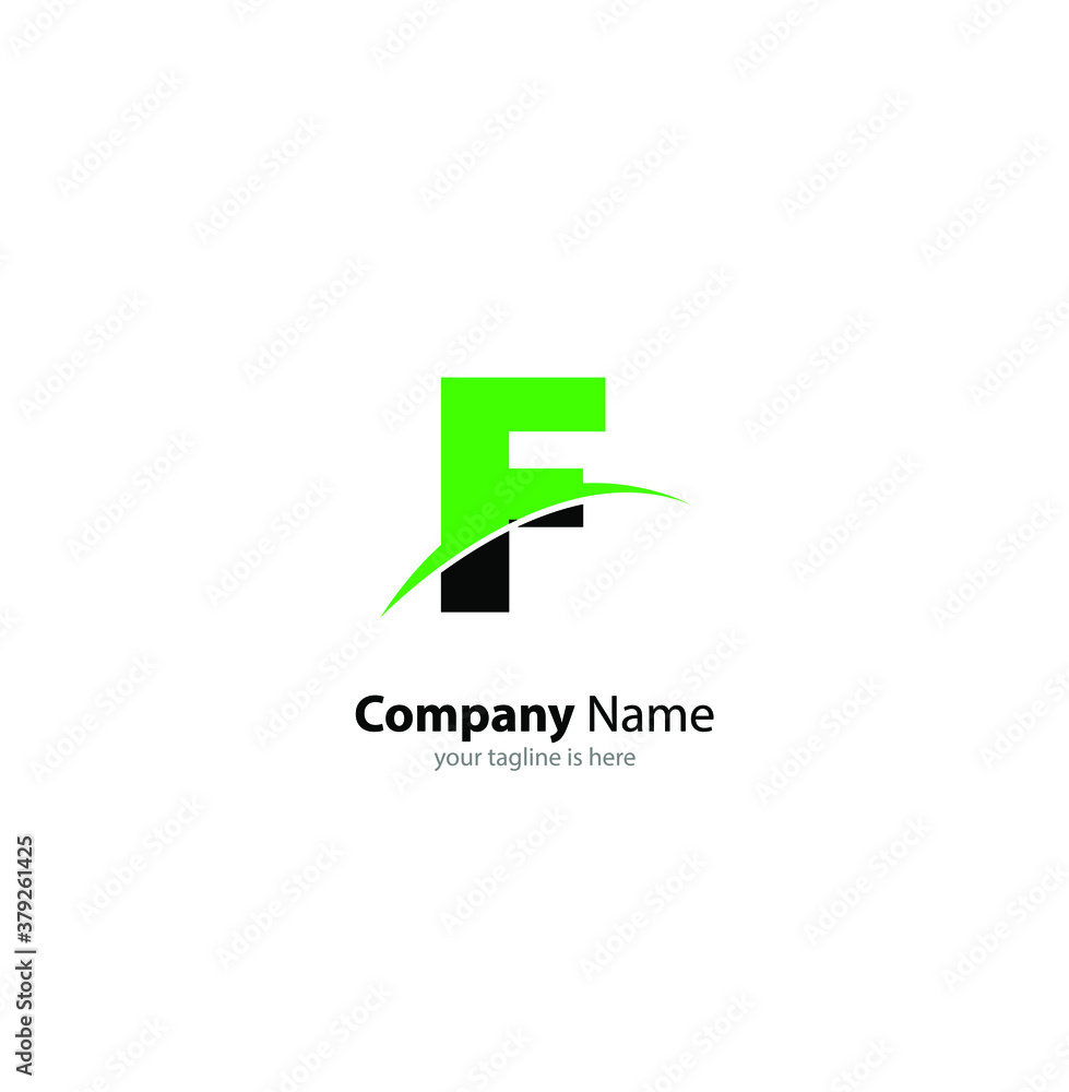 the simple elegant logo of letter f with white background the simple elegant logo of letter f with white background