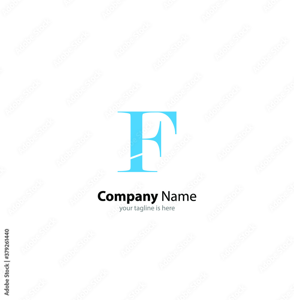 the simple elegant logo of letter f with white background the simple elegant logo of letter f with white background