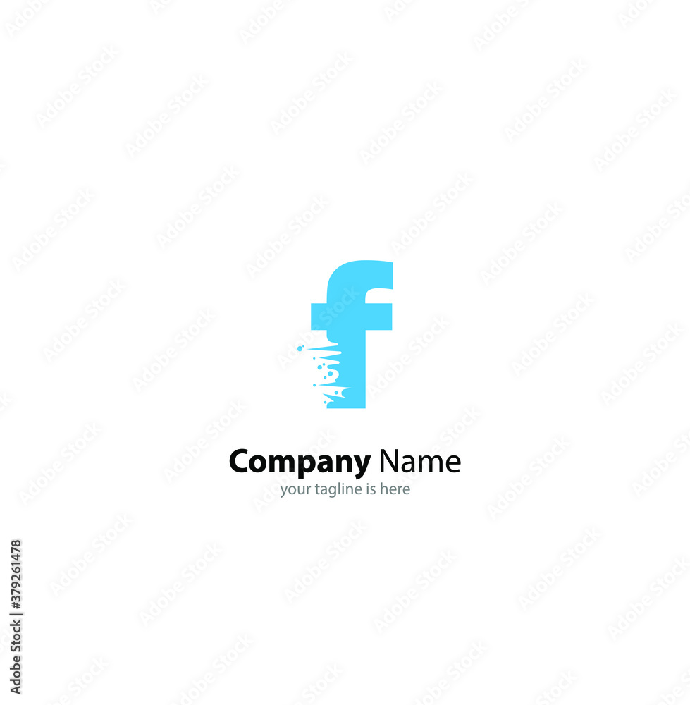 the simple elegant logo of letter f with white background the simple elegant logo of letter f with white background