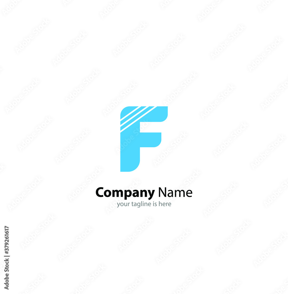 the simple elegant logo of letter f with white background the simple elegant logo of letter f with white background