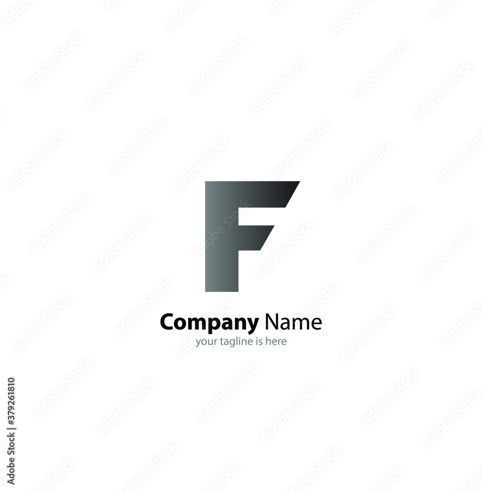 the simple elegant logo of letter f with white background the simple elegant logo of letter f with white background