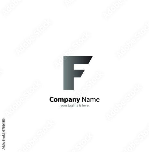 Free Download the simple elegant logo of letter f with white background - GFXLoad