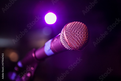 Fotografia open mic music equipment