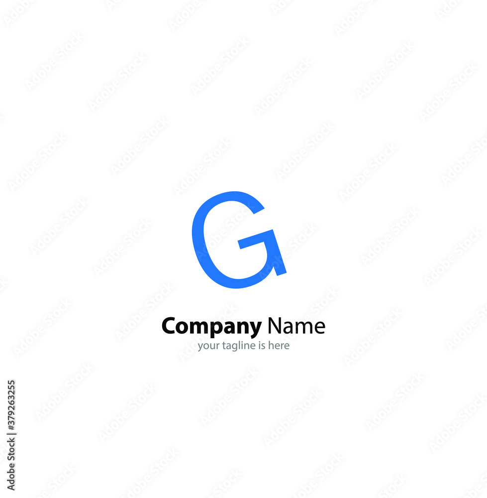 letter g elegant logo concept with white background letter g elegant logo concept with white background