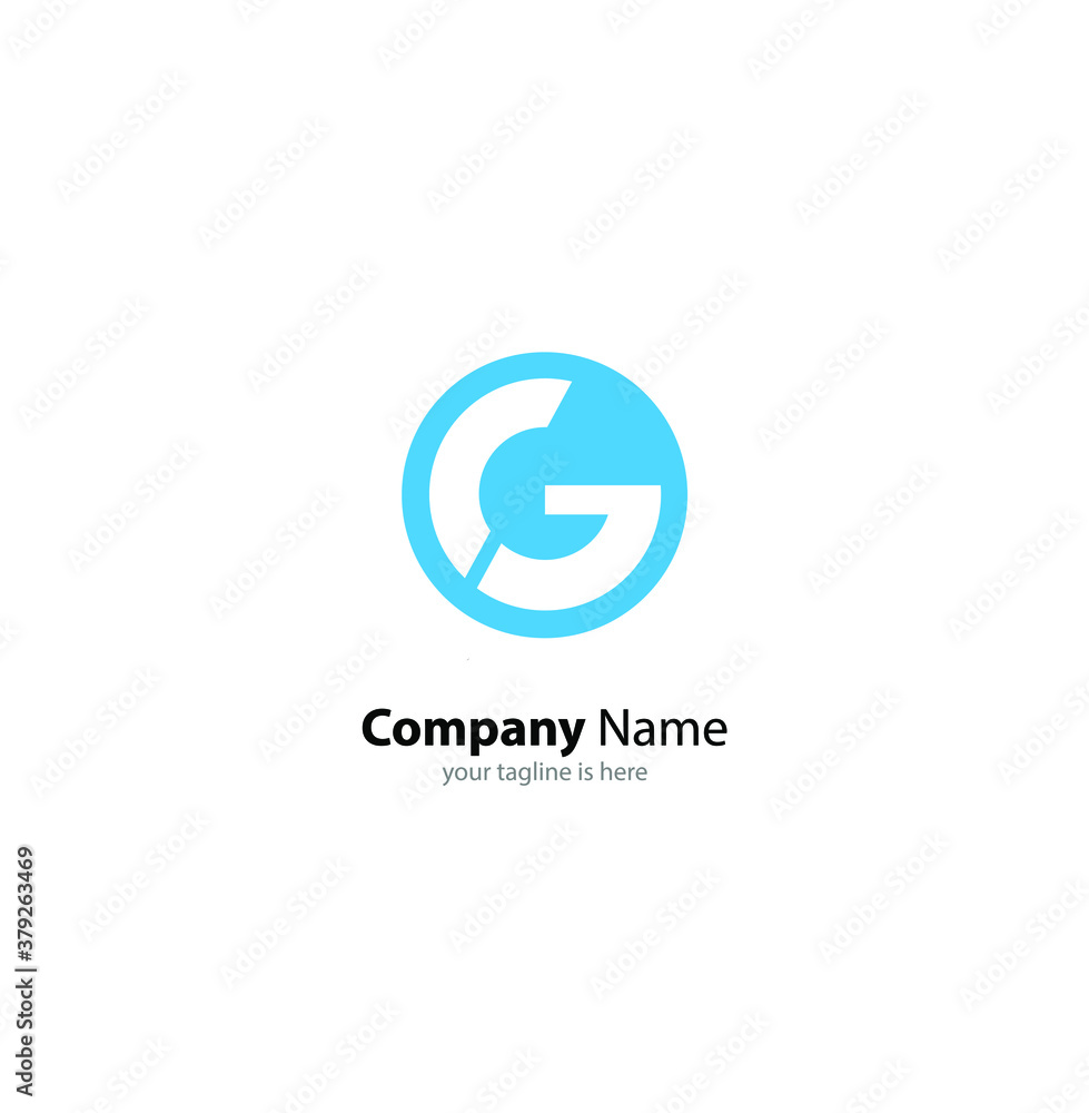 letter g elegant logo concept with white background letter g elegant logo concept with white background