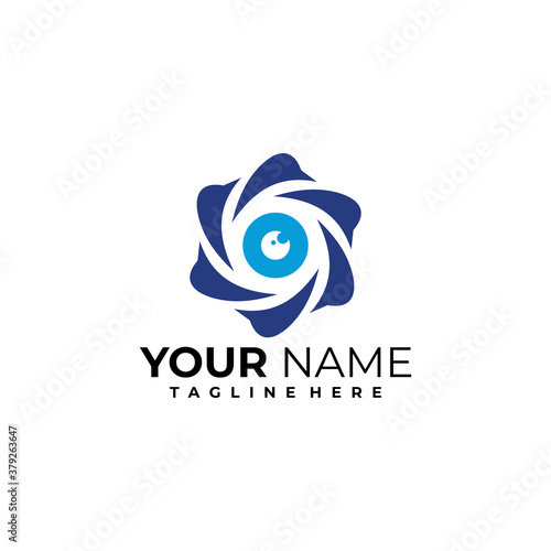 shutter logo icon vector isolated