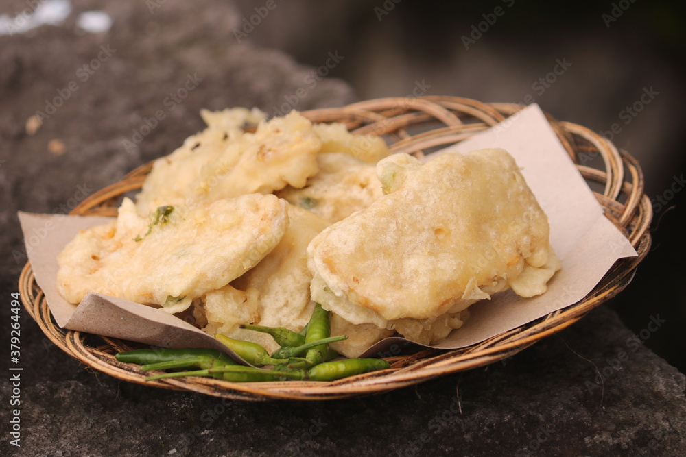 Gorengan: Fried food is one type of popular snack in Indonesia.