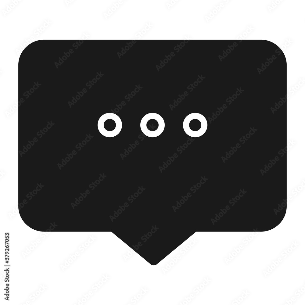 Pixel perfect bubble text chat message notification icon Pixel perfect bubble text chat message notification icon