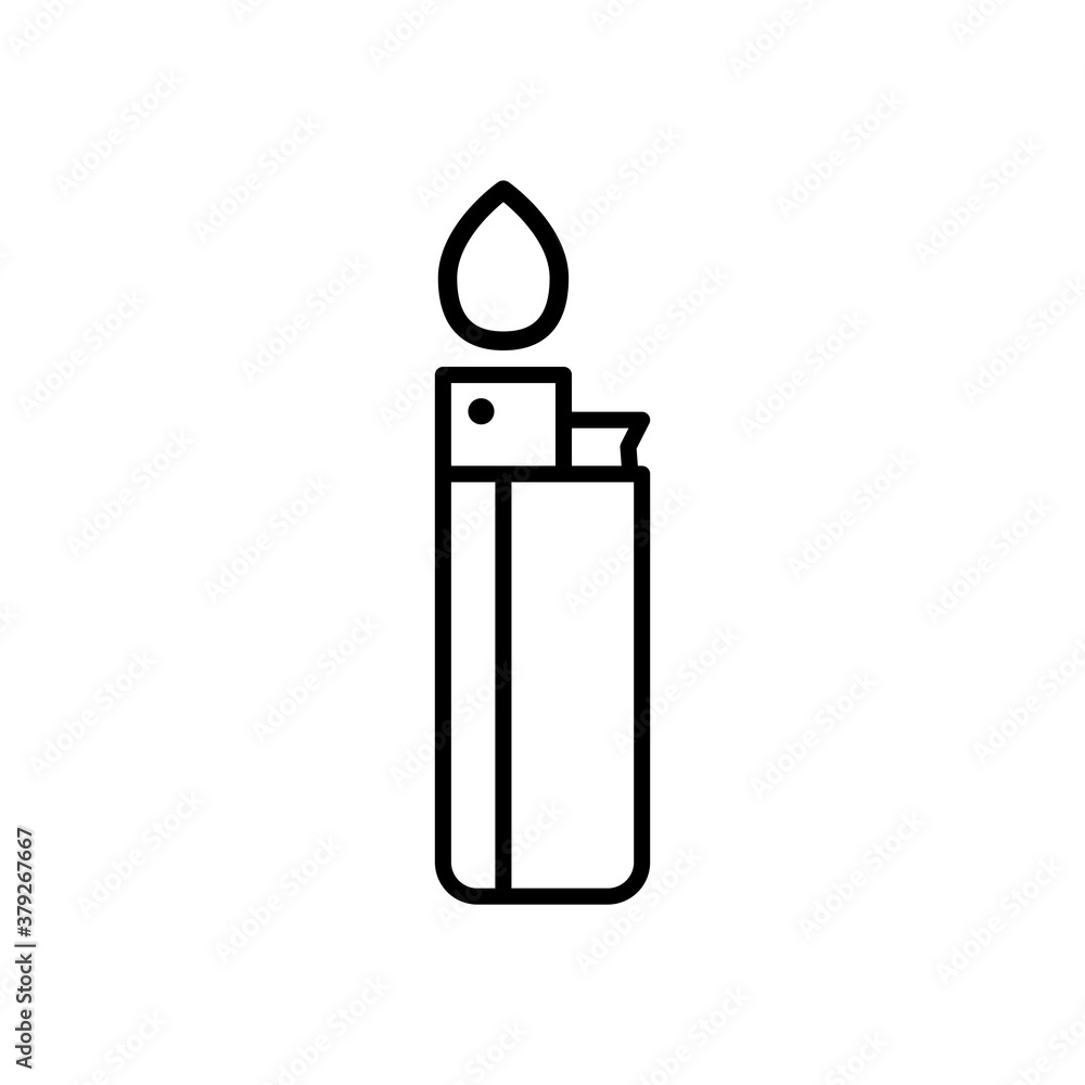 Lighter Flat Icon Design Vector Template Illustration Lighter Flat Icon Design Vector Template Illustration