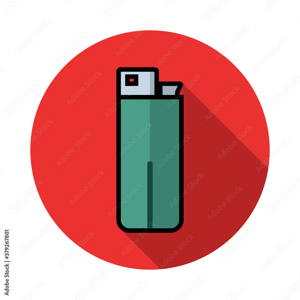 Lighter Flat Icon Design Vector Template Illustration Lighter Flat Icon Design Vector Template Illustration