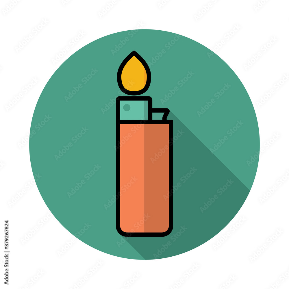 Lighter Flat Icon Design Vector Template Illustration Lighter Flat Icon Design Vector Template Illustration