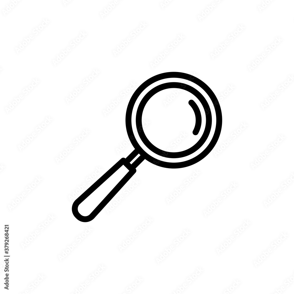 Magnifying Icon Design Illustration Template Magnifying Icon Design Illustration Template