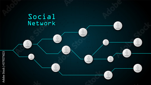 Social network connected