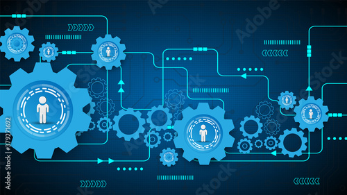 Social network connected