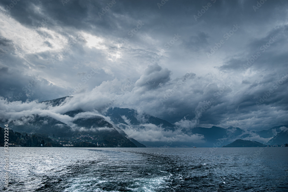 Landscape of lake Como.