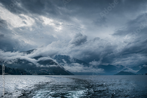 Landscape of lake Como.