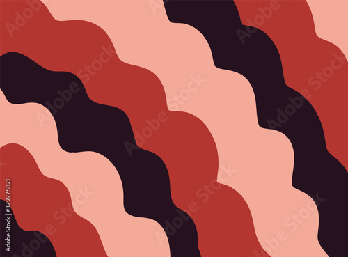 Abstract background with multicolour curved lines. Vector illustration
