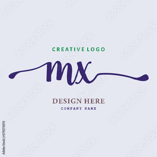 pharmacy MX letter logo is simple, easy to understand and authoritative